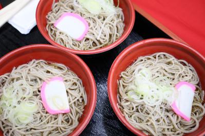 お蕎麦の提供