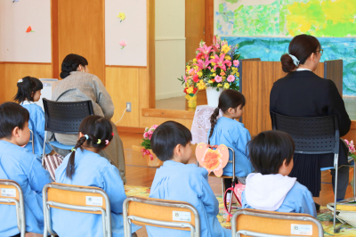 入園式の様子
