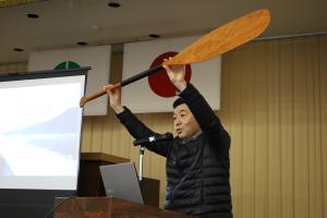 中村隊員の発表の様子