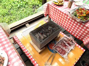 BBQの様子