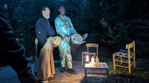 太鼓とジャンベの演奏